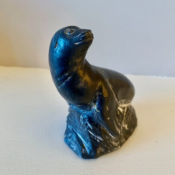 3 For $25 Vintage Canadiana Seal Stonework Carving - Picture 2 of 6